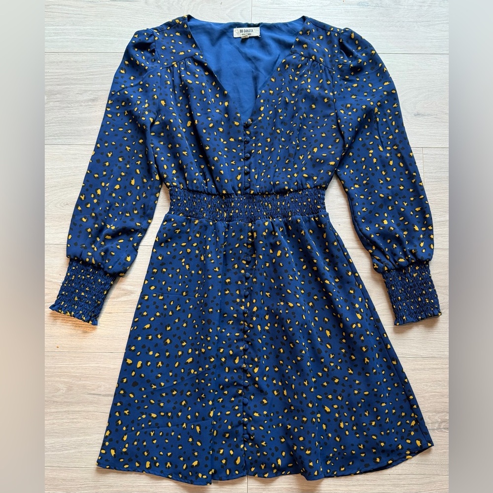 Blue Cheetah Print Mini Dress - BB Dakota by Steve Madden